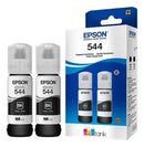 Kit 2 Garrafas de Tinta Epson T544 Para Ecotank cor Preto