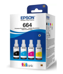 Kit Tinta Original Epson L220 L1300 L395 664 T644 L396 L355
