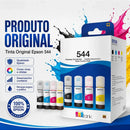 Kit Epson T544 Preto, Amarelo, Magenta, Ciano Tinta 4 Cores