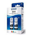Kit 2 Garrafas de Tinta Epson T544 Para Ecotank cor Preto