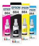 Kit Tinta Original Epson L220 L1300 L395 664 T644 L396 L355