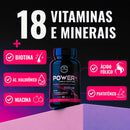 Power Mulher - Cabelo Pele Unha Premium - 18 Vitaminas e Minerais - 60 Caps