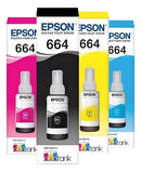 Kit Tinta Original Epson L220 L1300 L395 664 T644 L396 L355
