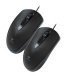 Kit 2 Mouse Usb Preto Com Fio Ms-31bk