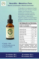 Kit 2 NeuroBio – Memória  Foco e Concentração - 30 ML